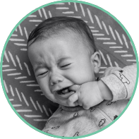 Baby with finger in mouth