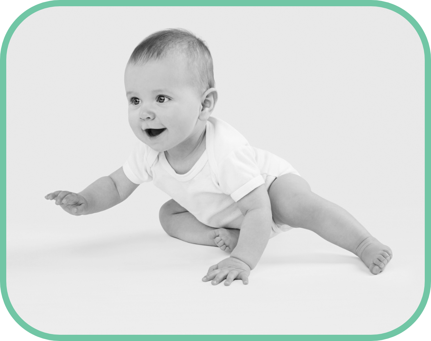 Baby crawling