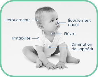 Bébé avec symptômes identifiés